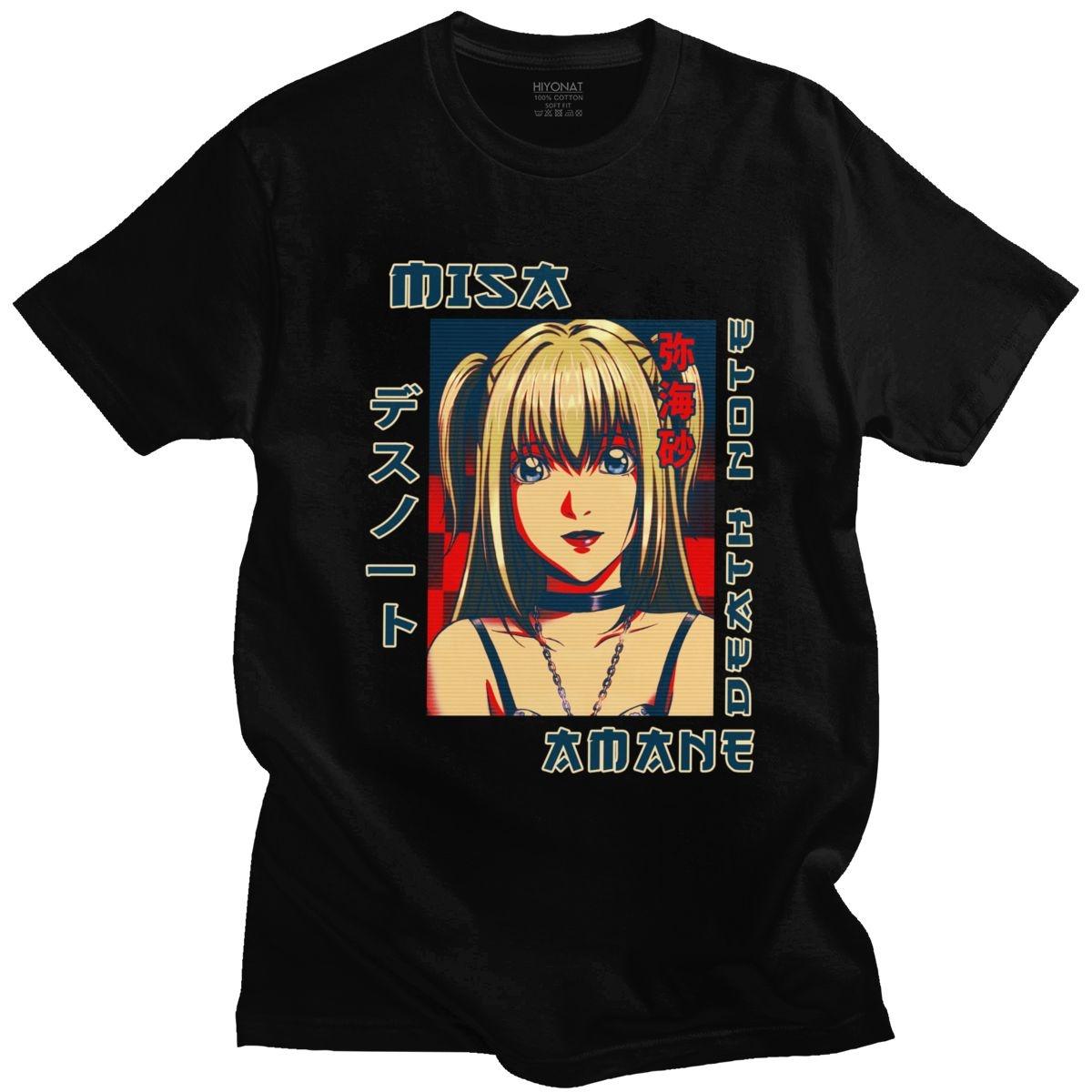Ретро Death Note Misa Amane Футболка для чоловіків з короткими рукавами Футболка з японським аніме Манга Літня футболка з чистої бавовни Футболки для шанувальників Подарунок XS чорний
Ретро Death Note Misa Amane Футболка для чоловіків з короткими рукавами Футболка з японським аніме Манга Літня футболка з чистої бавовни Футболки для шанувальників Подарунок XS чорний