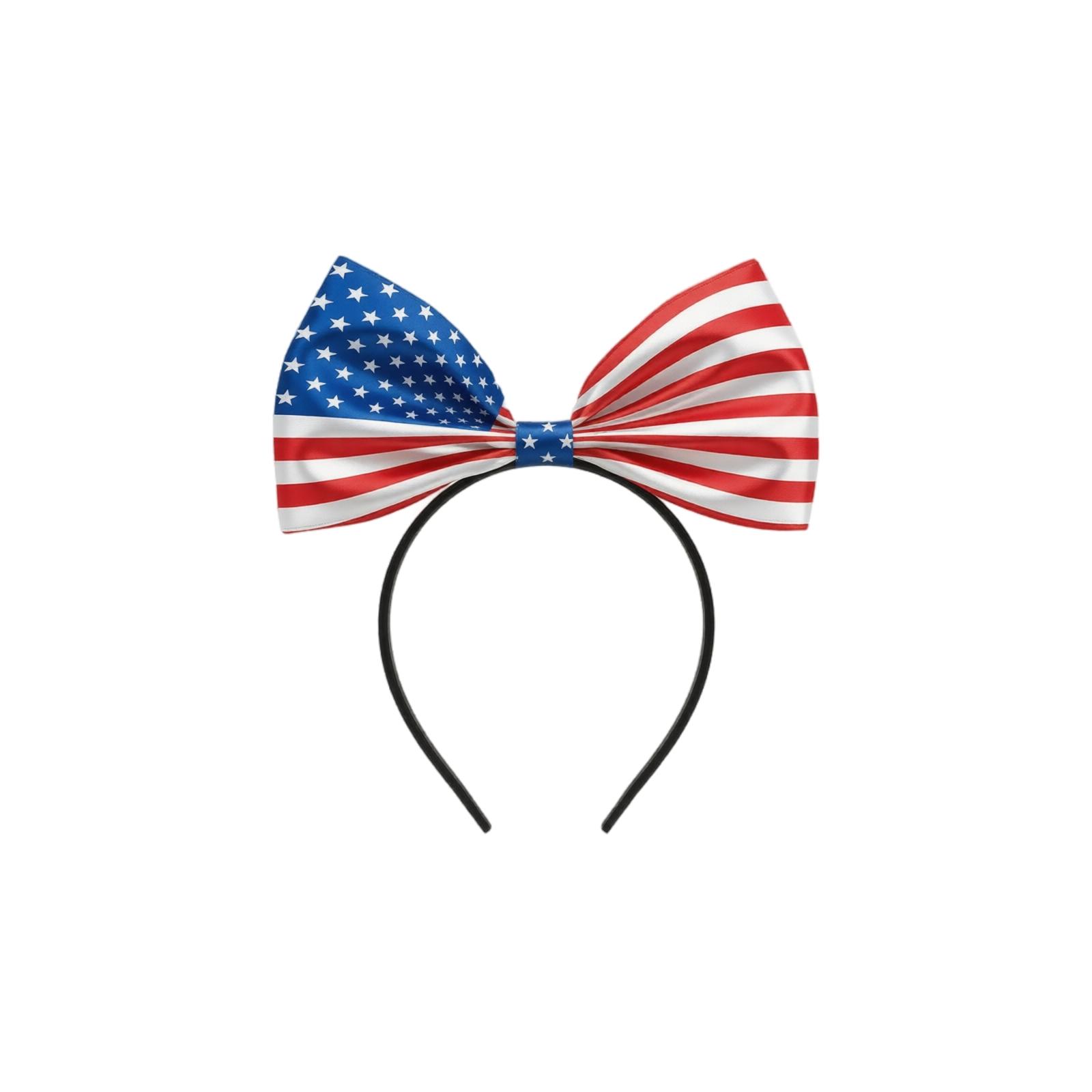 Patriotic Bow Headband Party Accessory for Independence Day Celebration Adjustable Fit Durable Material Suitable for Themed Events and Costume Parties One Size
Patriotic Bow Headband Party Accessory for Independence Day Celebration Adjustable Fit Durable Material Suitable for Themed Events and Costume Parties One Size