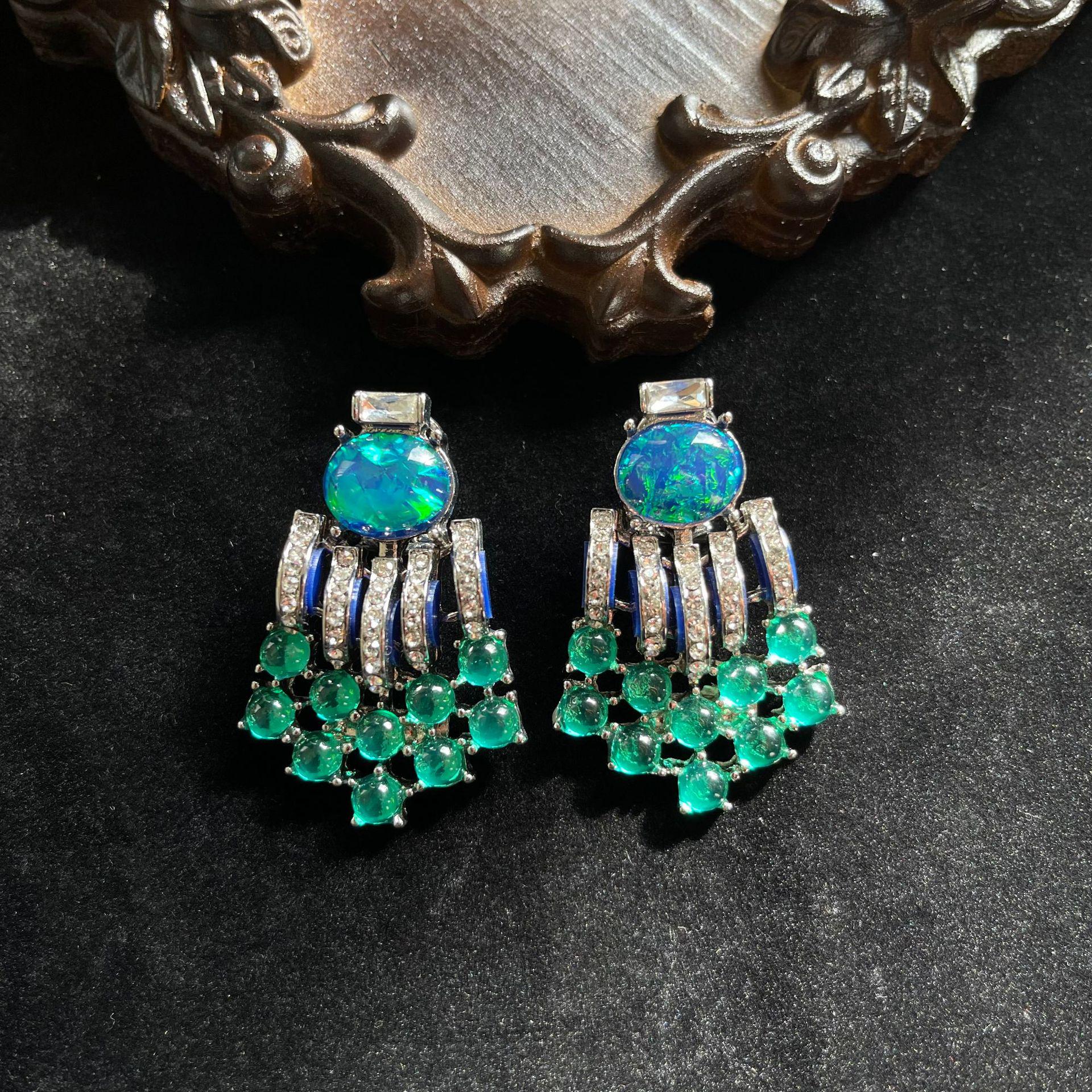 Vintage Blue Natural Stone 925 Silver Earrings for Women
Vintage Blue Natural Stone 925 Silver Earrings for Women