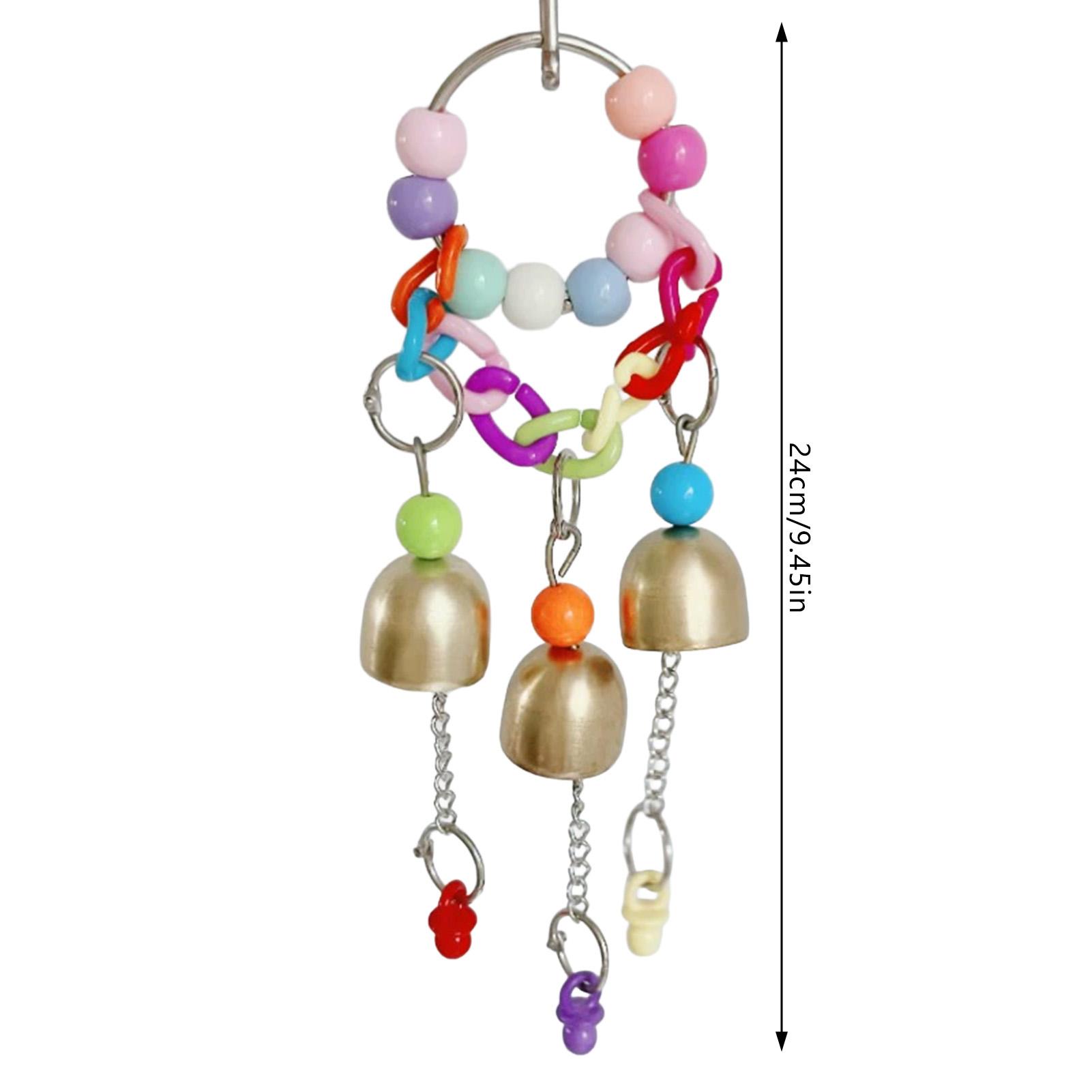 Parrot Chew Toys with Heart Wind Chime Bell Bird Enrichment Activity Plaything for Small Medium Birds Safe Durable Material
Parrot Chew Toys with Heart Wind Chime Bell Bird Enrichment Activity Plaything for Small Medium Birds Safe Durable Material