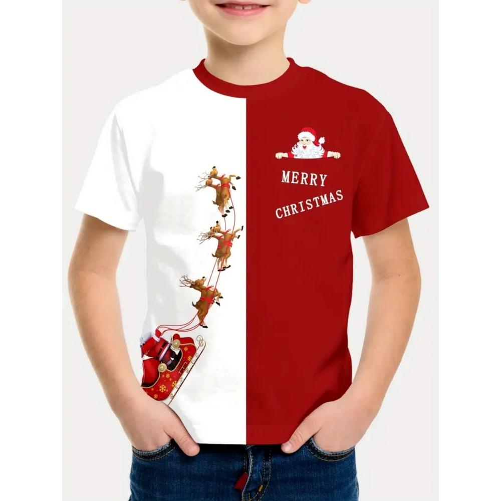 Children s Clothing Santa Claus 3D Print T-Shirts for Boys Short Sleeve Child T-Shirt Christmas Casual Girls Summer Clothes Tops 100
Children s Clothing Santa Claus 3D Print T-Shirts for Boys Short Sleeve Child T-Shirt Christmas Casual Girls Summer Clothes Tops 100