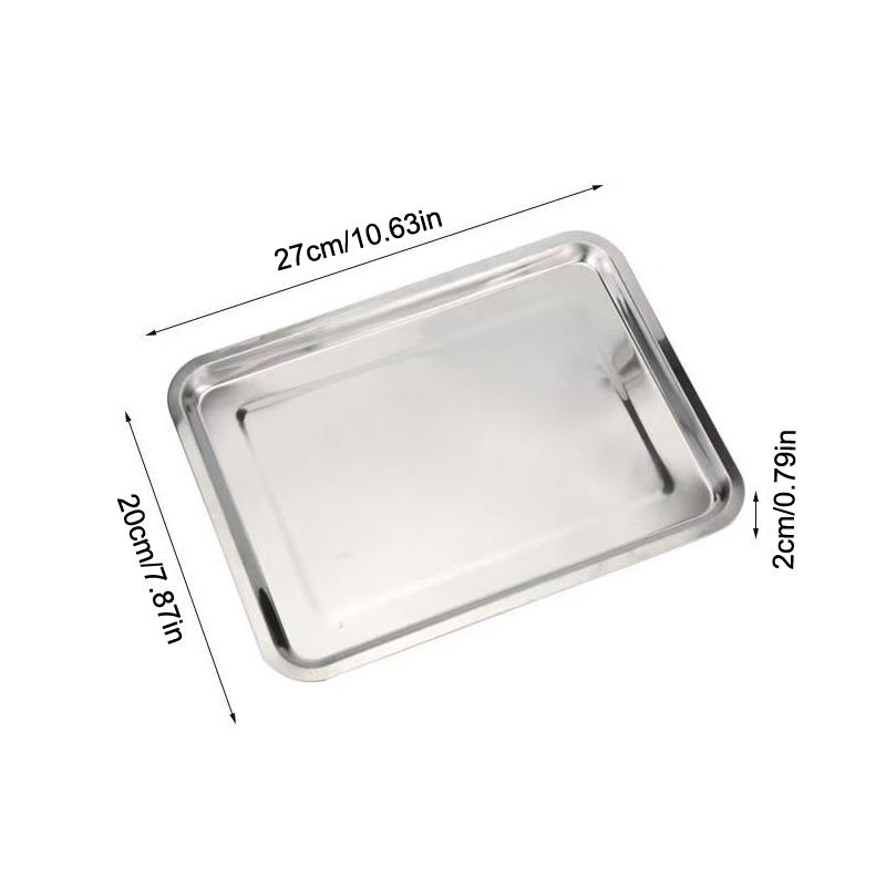 Stainless Steel Baking Tray With Removable Cooling Rack Set Non-Stick Bbq Pan Tray Plate Oven Brownie Rack Cooking Roasting Dish S
Stainless Steel Baking Tray With Removable Cooling Rack Set Non-Stick Bbq Pan Tray Plate Oven Brownie Rack Cooking Roasting Dish S