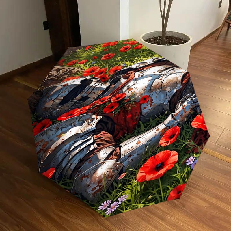 Red Poppy Automatic Folding Umbrella: Portable 3-Fold Design with Iron Frame, Perfect for Outdoor Use, Festive Gifts, Travel, Daily Use, and
Red Poppy Automatic Folding Umbrella: Portable 3-Fold Design with Iron Frame, Perfect for Outdoor Use, Festive Gifts, Travel, Daily Use, and