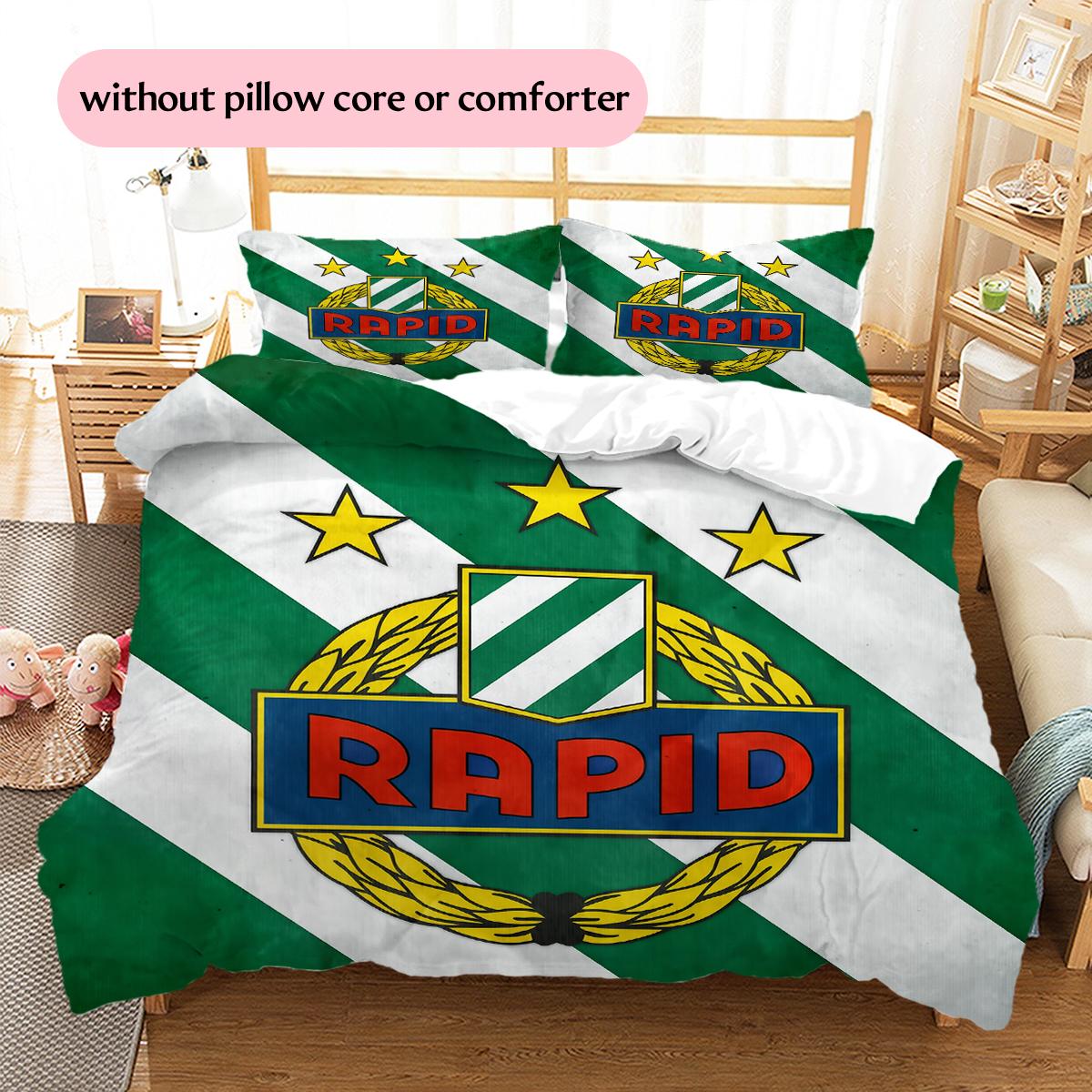 Rapid Wien Pattern Bedding Home Decoration Birthday & Festival Gift (1 * duvet cover + 2 * pillowcase, without core) 135x200cm
Rapid Wien Pattern Bedding Home Decoration Birthday & Festival Gift (1 * duvet cover + 2 * pillowcase, without core) 135x200cm