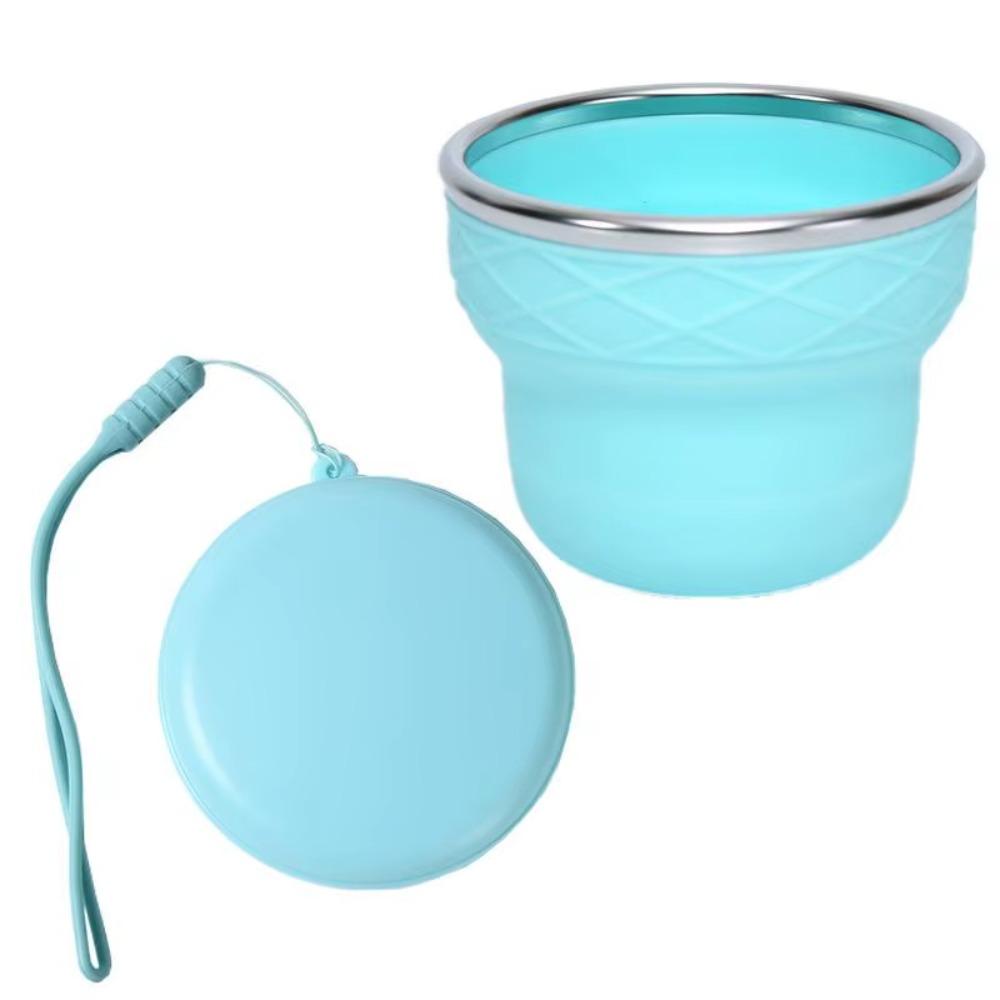 With Lid Portable Folding Cup 200ml Capacity Foldable Drinking Cup Outdoor Travel синий
With Lid Portable Folding Cup 200ml Capacity Foldable Drinking Cup Outdoor Travel синий