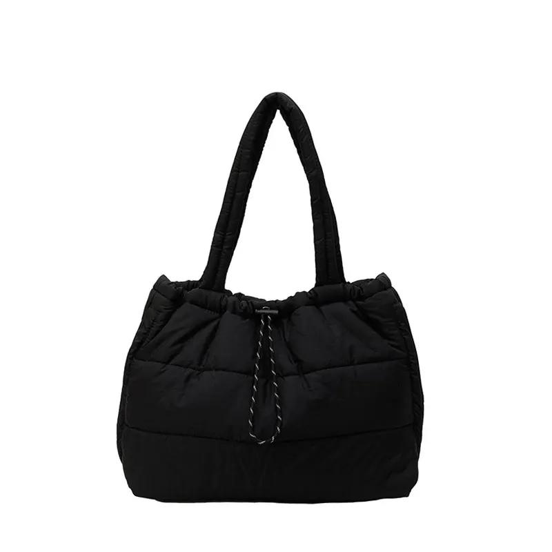 Winter Women Puffer Cotton Bag Large Capacity Quilted Tote Square Armpit Bag With Top Handle And Checkered Embroidery Fashion
Winter Women Puffer Cotton Bag Large Capacity Quilted Tote Square Armpit Bag With Top Handle And Checkered Embroidery Fashion