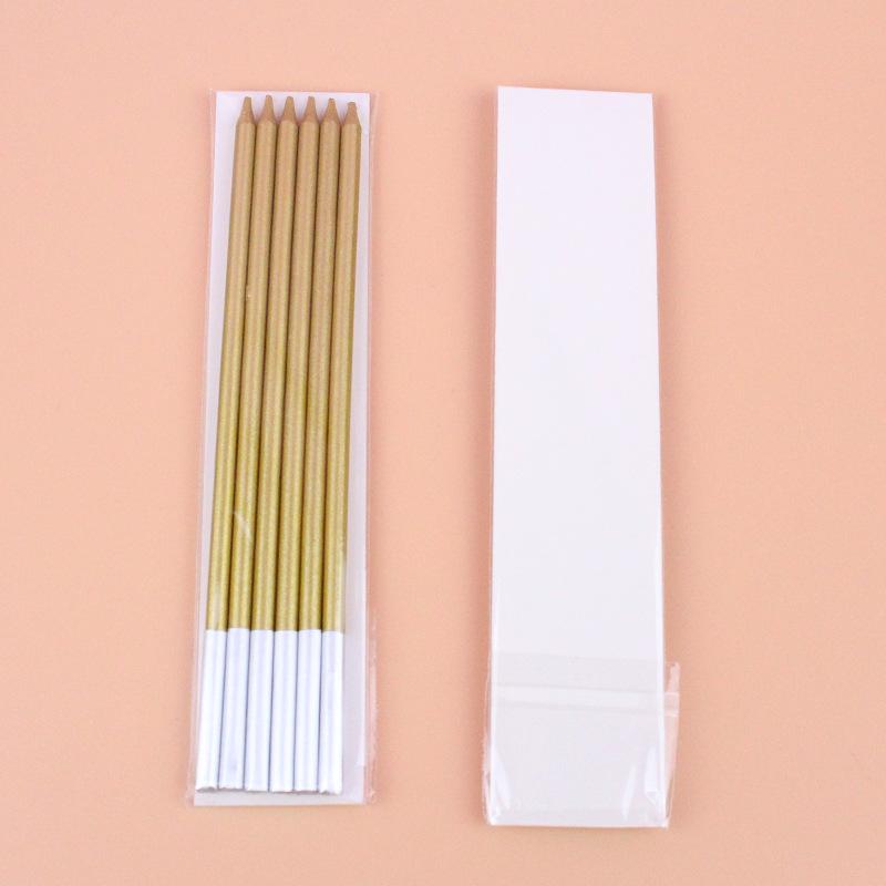 Gold Plated Slender Candle Birthday Cake Candle Gold Pencil Long Stem Birthday Candle 14.2 CM
Gold Plated Slender Candle Birthday Cake Candle Gold Pencil Long Stem Birthday Candle 14.2 CM