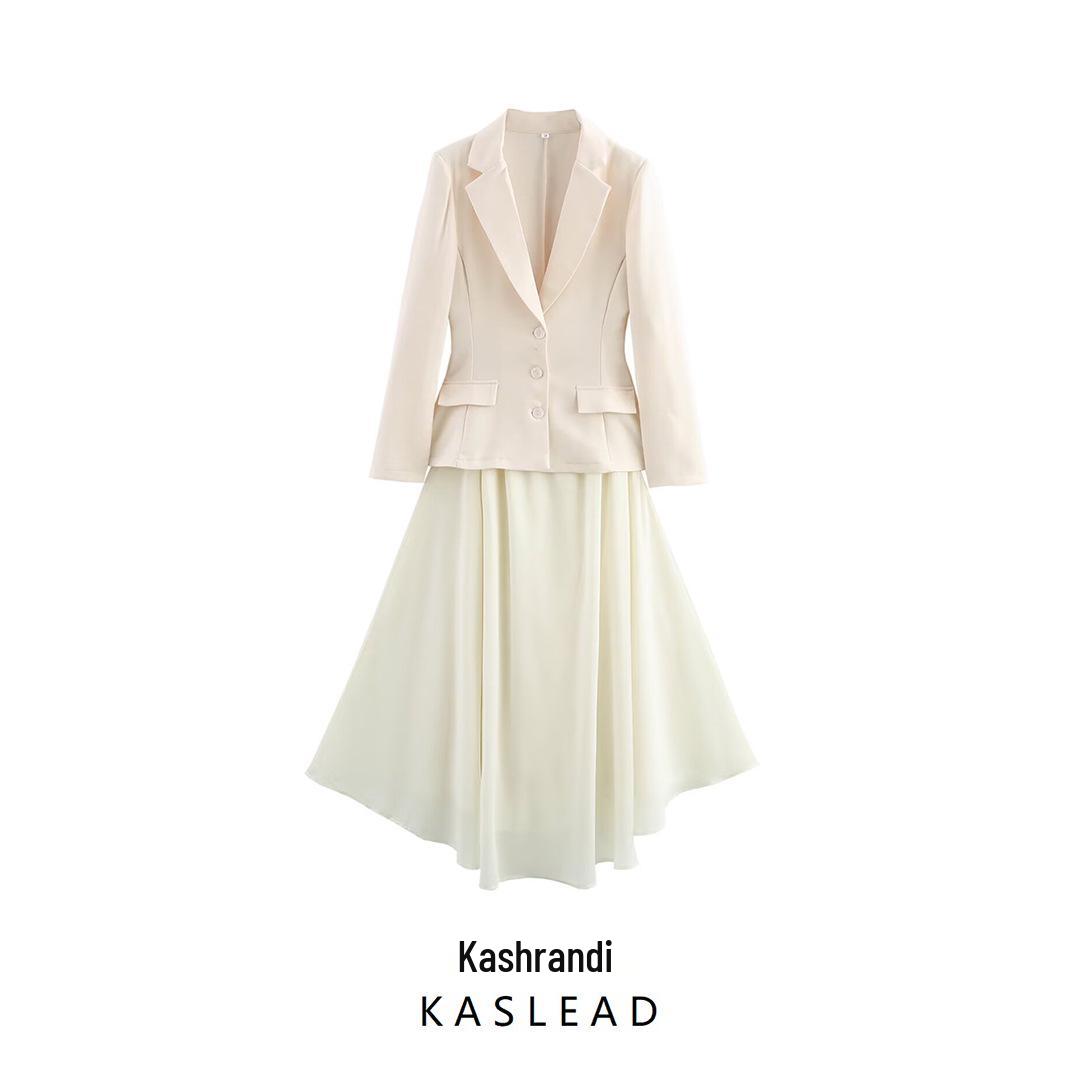 Spring 2025 Women s European & American Style Chiffon Hem Dress Suit S слонова кістка
Spring 2025 Women s European & American Style Chiffon Hem Dress Suit S слонова кістка