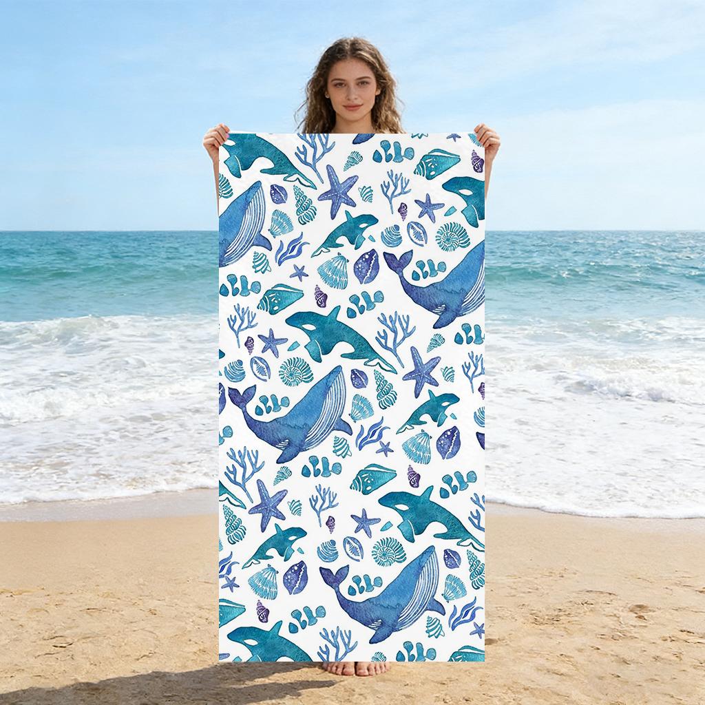 1pc Whale Beach Towel Fresh Vacation Quick-drying Super Absorbent Suitable for Swimming Beach Pool Gym Yoga Gift for Friends W40*H60(CM)
1pc Whale Beach Towel Fresh Vacation Quick-drying Super Absorbent Suitable for Swimming Beach Pool Gym Yoga Gift for Friends W40*H60(CM)