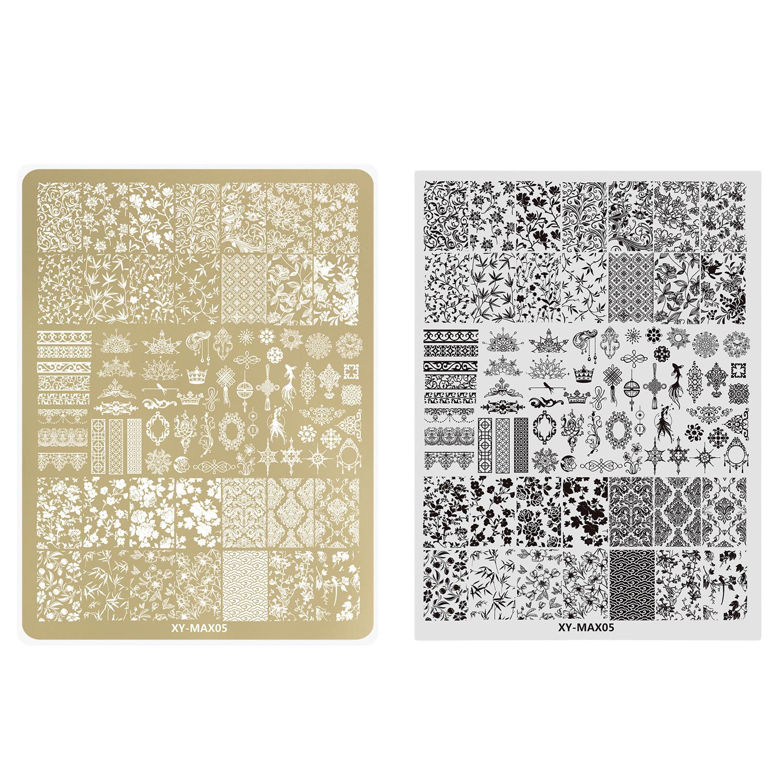 Пластина для стемпинга ногтей, шаблоны для нейл-арта, кружевные цветочные пластины для нейл-арта для DIY украшений для нейл-арта, пластины для стемпинга нейл-арта 5
Пластина для стемпинга ногтей, шаблоны для нейл-арта, кружевные цветочные пластины для нейл-арта для DIY украшений для нейл-арта, пластины для стемпинга нейл-арта 5