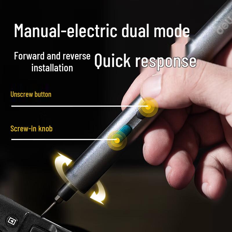 Deli 3.6V Cordless Electric Screwdriver CN plug (adapter included)
Deli 3.6V Cordless Electric Screwdriver CN plug (adapter included)