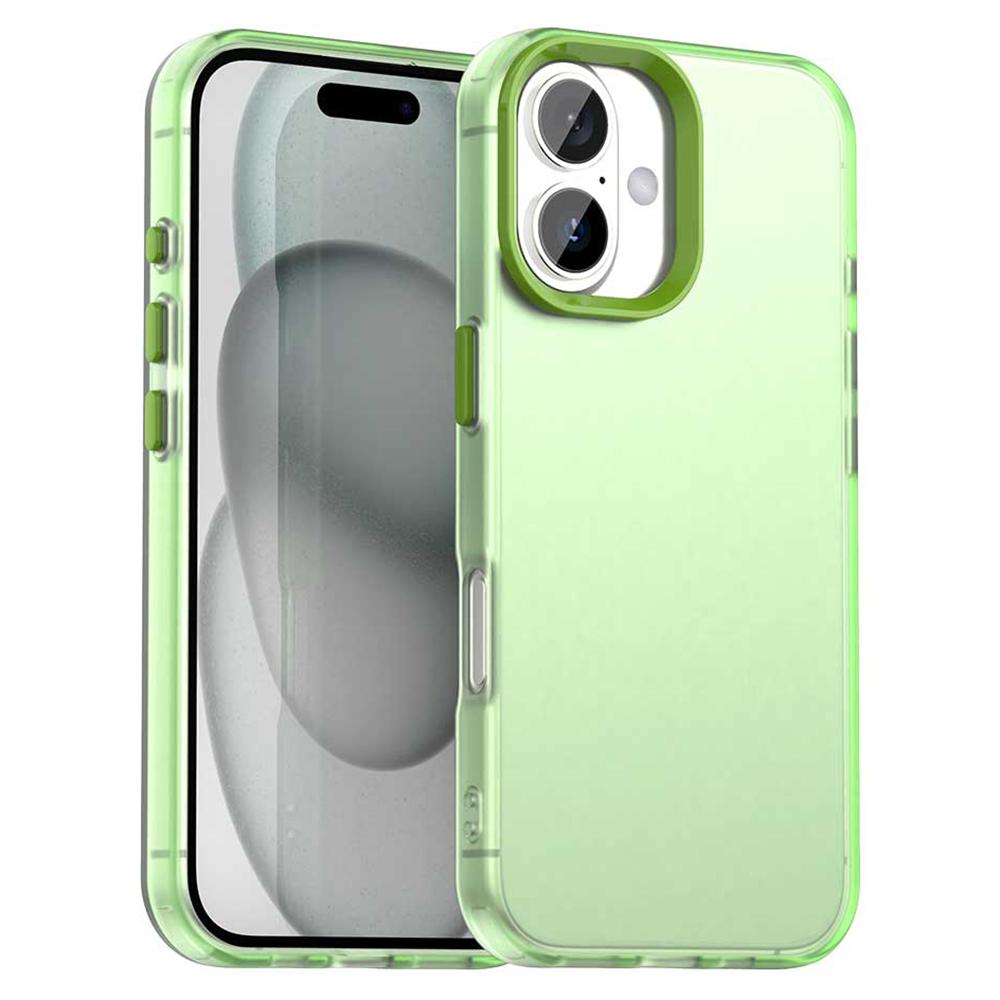 For iPhone 16 Plus Case PC+TPU+PET Matte Anti-Drop Phone Back Cover Green
For iPhone 16 Plus Case PC+TPU+PET Matte Anti-Drop Phone Back Cover Green