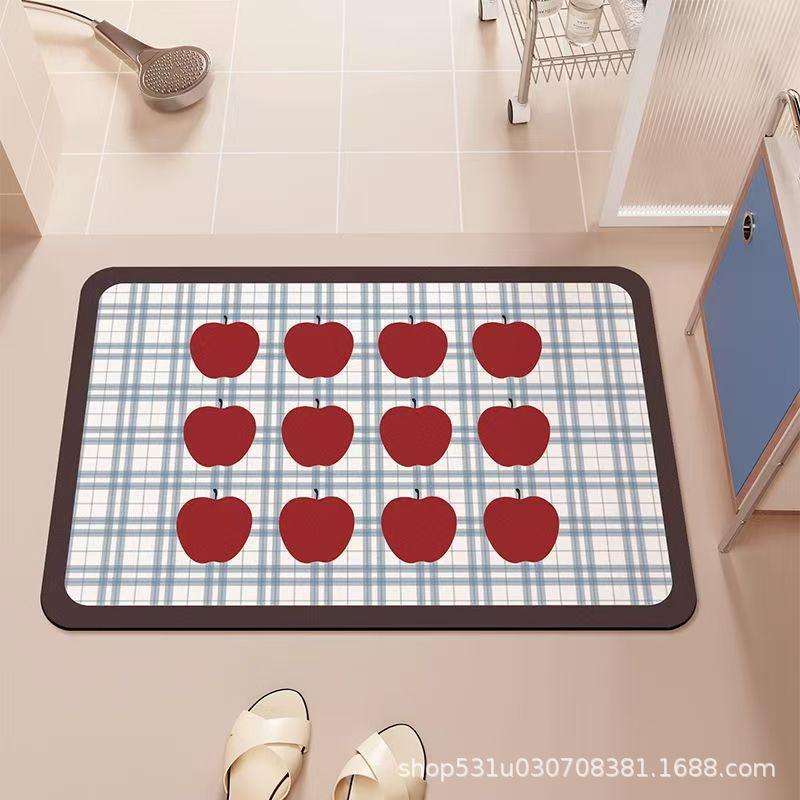 Modern minimalist diatomite bathroom floor mat, entrance foot mats, bathroom floor absorbent and anti-slip pad 400MMx600MM
Modern minimalist diatomite bathroom floor mat, entrance foot mats, bathroom floor absorbent and anti-slip pad 400MMx600MM