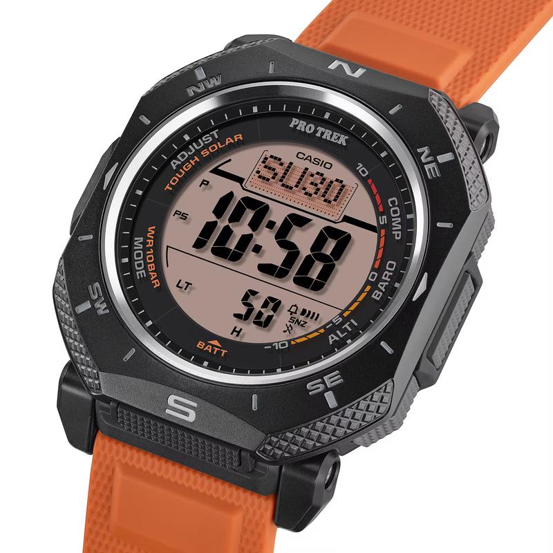 CASIO PRO TREK series 100 meters waterproof direction pressure altitude temperature display orange wrist strap solar Quartz resin strap men s PRG-69-4 серый
CASIO PRO TREK series 100 meters waterproof direction pressure altitude temperature display orange wrist strap solar Quartz resin strap men s PRG-69-4 серый