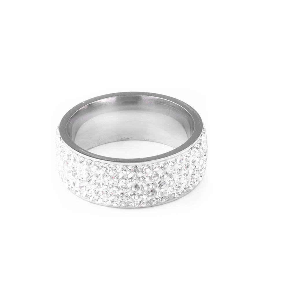 Fashion Unisex Inlaid Jewelry Weddig Band Ring Stainless Steel Full Filled Zircon 11 серебряный
Fashion Unisex Inlaid Jewelry Weddig Band Ring Stainless Steel Full Filled Zircon 11 серебряный