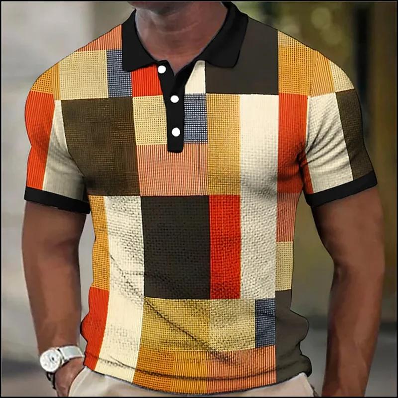 Vintage Colorful Grid 3D Printed POLO Shirt Men s Casual Gentleman Short-sleeved Top Outdoor Casual Men s and Women s Polo Shirt S
Vintage Colorful Grid 3D Printed POLO Shirt Men s Casual Gentleman Short-sleeved Top Outdoor Casual Men s and Women s Polo Shirt S