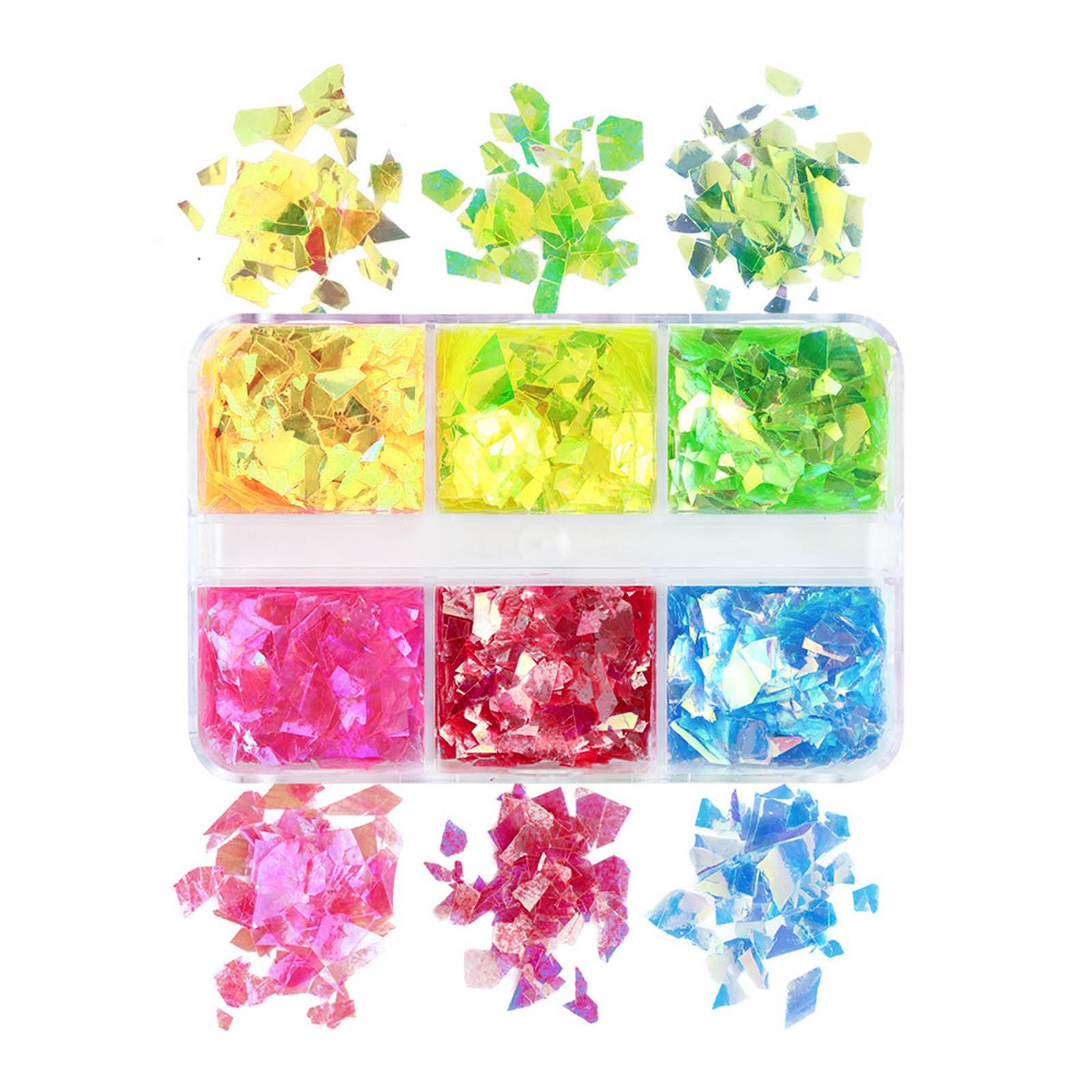 6-Grid Resin Filling Nail Glitters for Epoxy Resin Mold Fillers Irregular Shaped Sequins Nail Art Manicure Flakes Decors 1
6-Grid Resin Filling Nail Glitters for Epoxy Resin Mold Fillers Irregular Shaped Sequins Nail Art Manicure Flakes Decors 1
