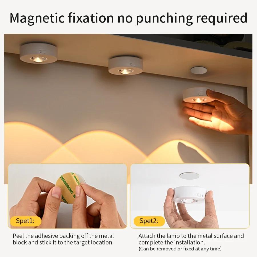 White MINI LED Magnetic Night Light Cabinet Decorative Light Remote Control Colour Adjustable Rechargeable Model Night Lighting
White MINI LED Magnetic Night Light Cabinet Decorative Light Remote Control Colour Adjustable Rechargeable Model Night Lighting
