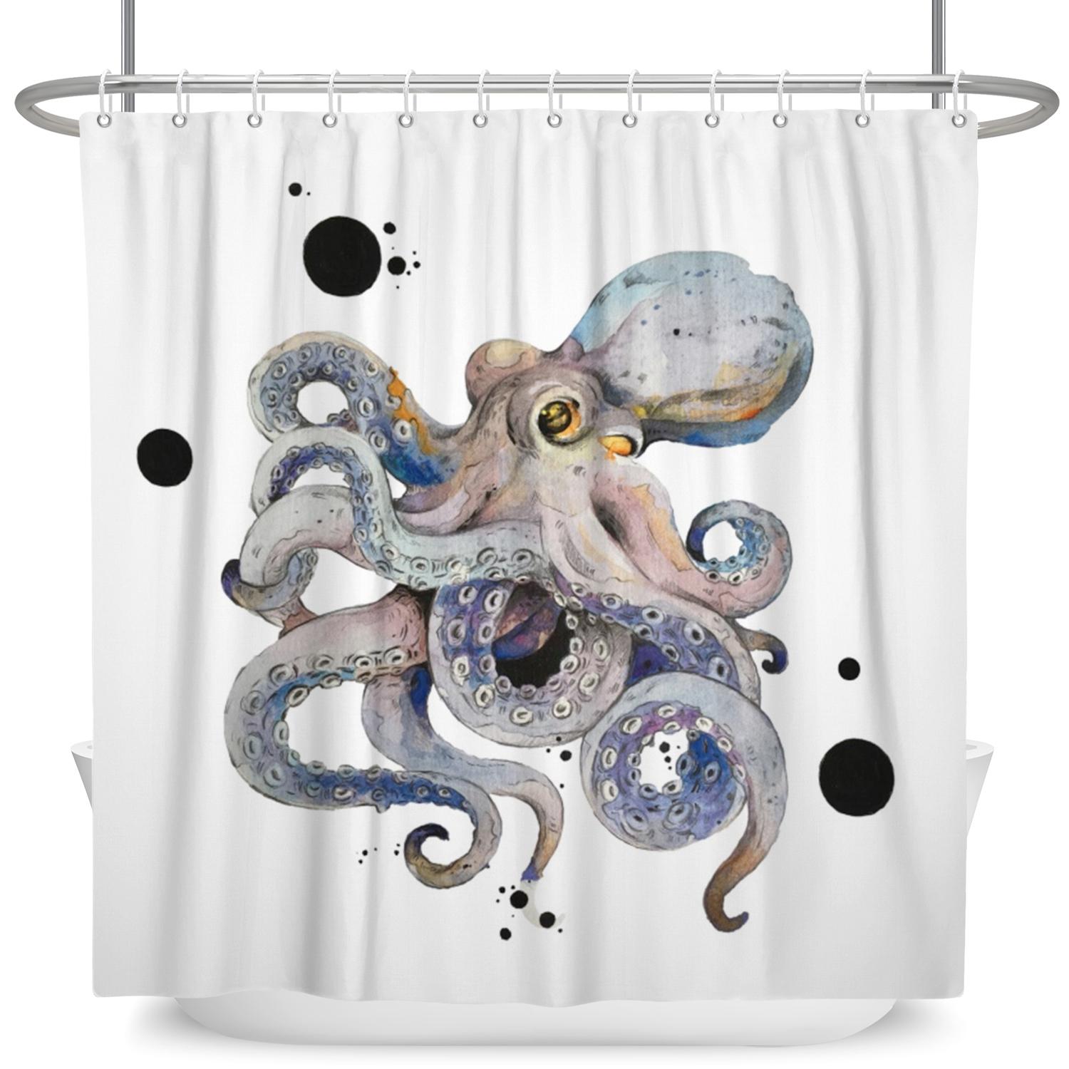 Underwater World Marine Animals Shower Curtain Ocean Turtle Octopus Bath Curtains Home Bathroom Decor Waterproof With 12 Hooks W60H190(CM)-1 Pcs
Underwater World Marine Animals Shower Curtain Ocean Turtle Octopus Bath Curtains Home Bathroom Decor Waterproof With 12 Hooks W60H190(CM)-1 Pcs