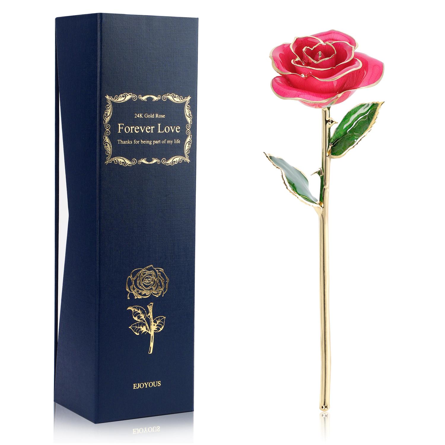 Ejoyous Gold Dipped Roses 24K Gold Rose Forever Blooming Flowers Pink
Ejoyous Gold Dipped Roses 24K Gold Rose Forever Blooming Flowers Pink