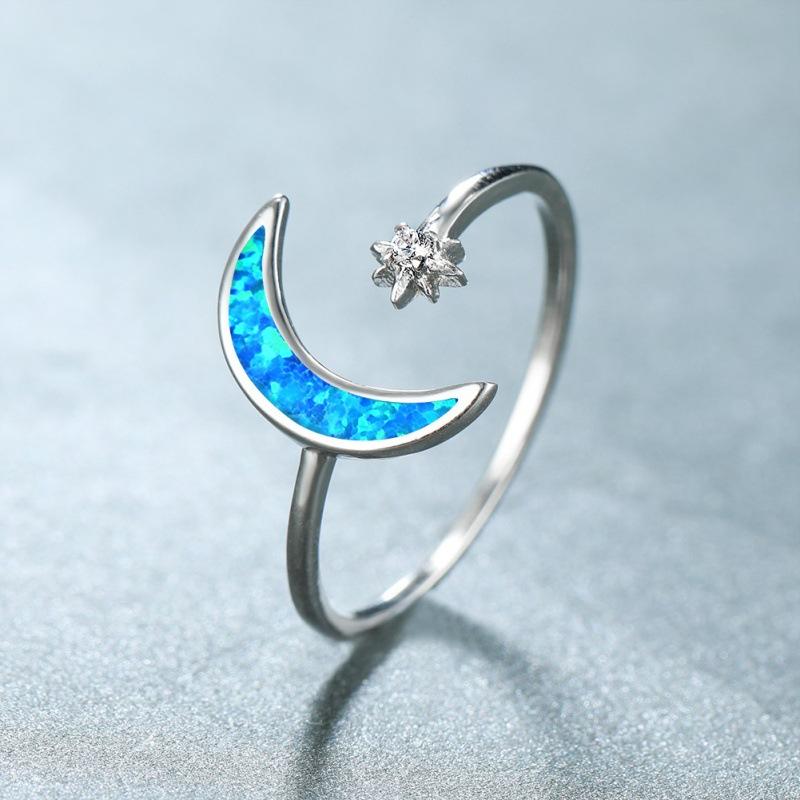 Simple ins wind s star and moon open ring exquisite lady jewelry no. 10 синій
Simple ins wind s star and moon open ring exquisite lady jewelry no. 10 синій
