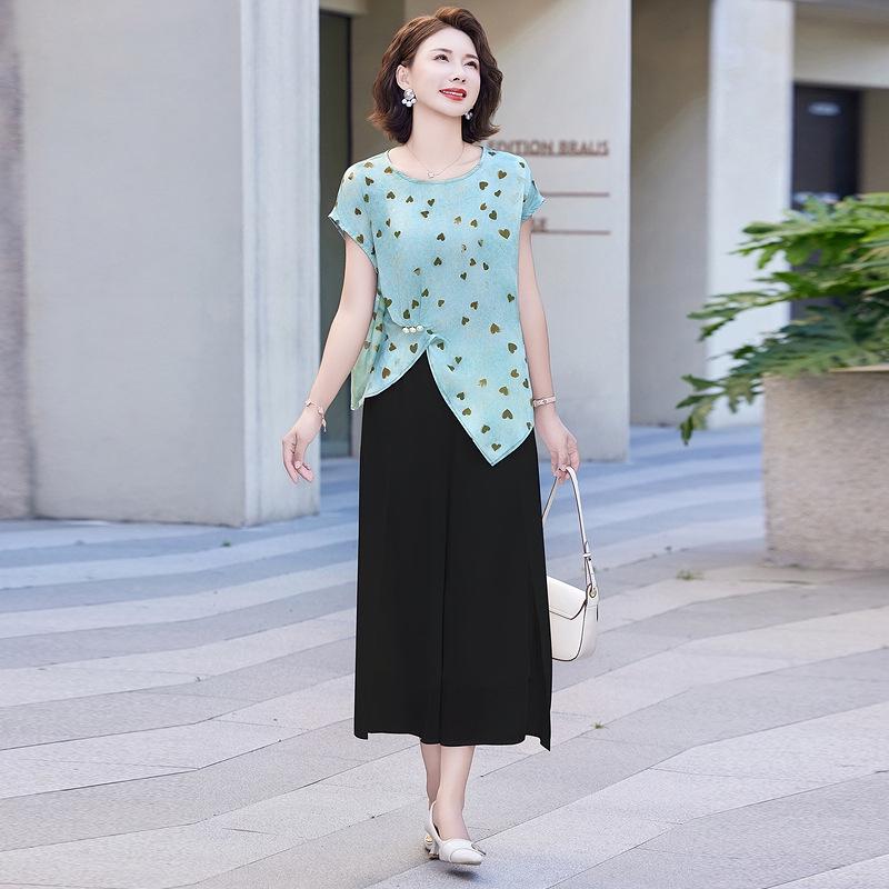 2026 Summer Style Mom s Fashionable Printed Short-Sleeve T-shirt and Skirt Set for Middle-Aged and Elderly XL чорний
2026 Summer Style Mom s Fashionable Printed Short-Sleeve T-shirt and Skirt Set for Middle-Aged and Elderly XL чорний