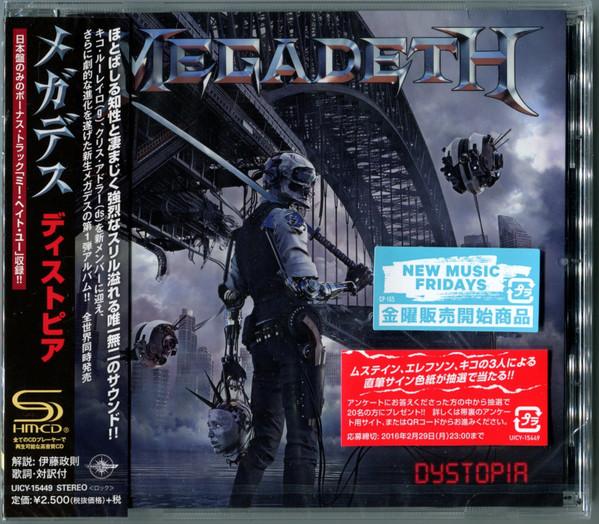 CD MEGADETH Dystopia SHMCD UICY15449 TBOY 2016 Japan Obi Metal
CD MEGADETH Dystopia SHMCD UICY15449 TBOY 2016 Japan Obi Metal