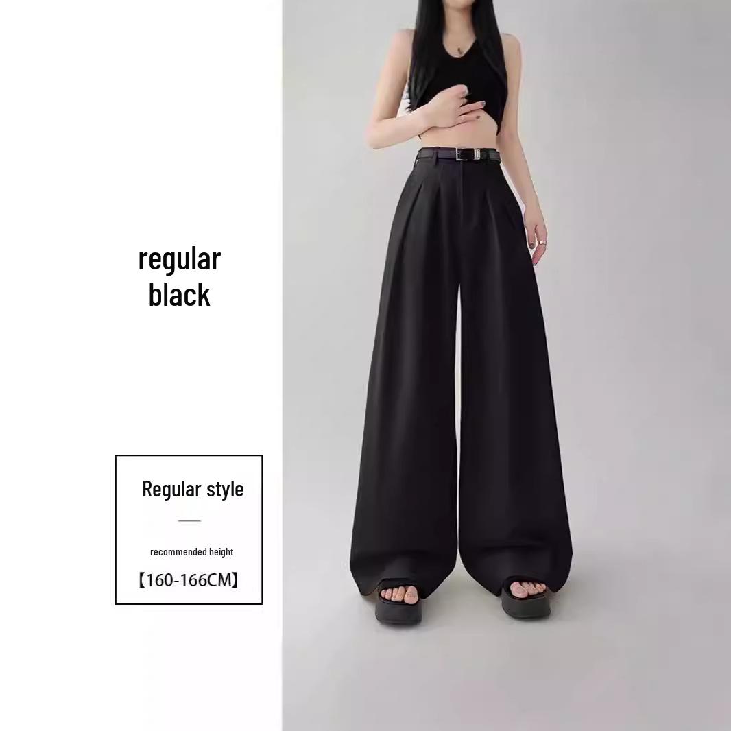 2024 Women s High-Waisted Wide-Leg Suit Pants: Casual, Versatile, Floor-Length Trousers for Spring/Summer Small чорний
2024 Women s High-Waisted Wide-Leg Suit Pants: Casual, Versatile, Floor-Length Trousers for Spring/Summer Small чорний