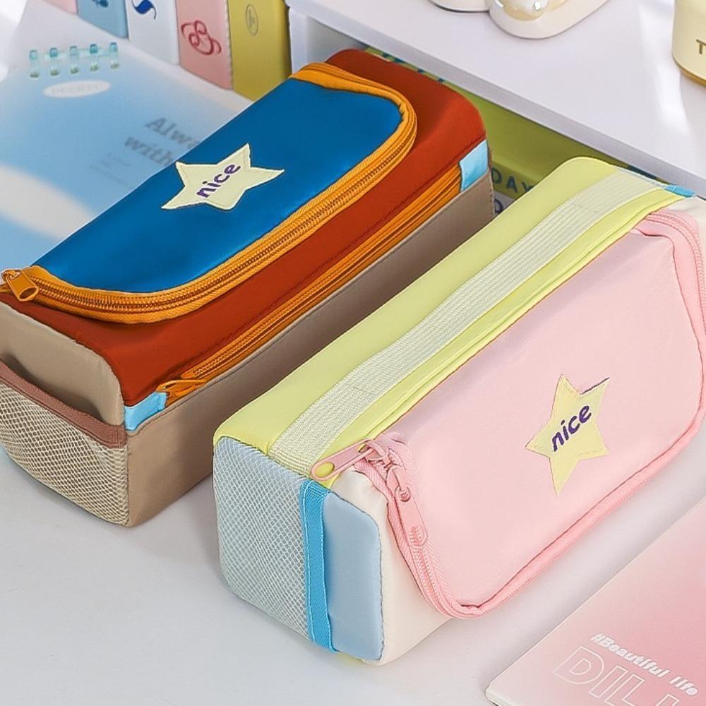 Multiple Pockets Layers Large Capacity Pencil Bag Square Stationery Storage Bag Children StyleA
Multiple Pockets Layers Large Capacity Pencil Bag Square Stationery Storage Bag Children StyleA
