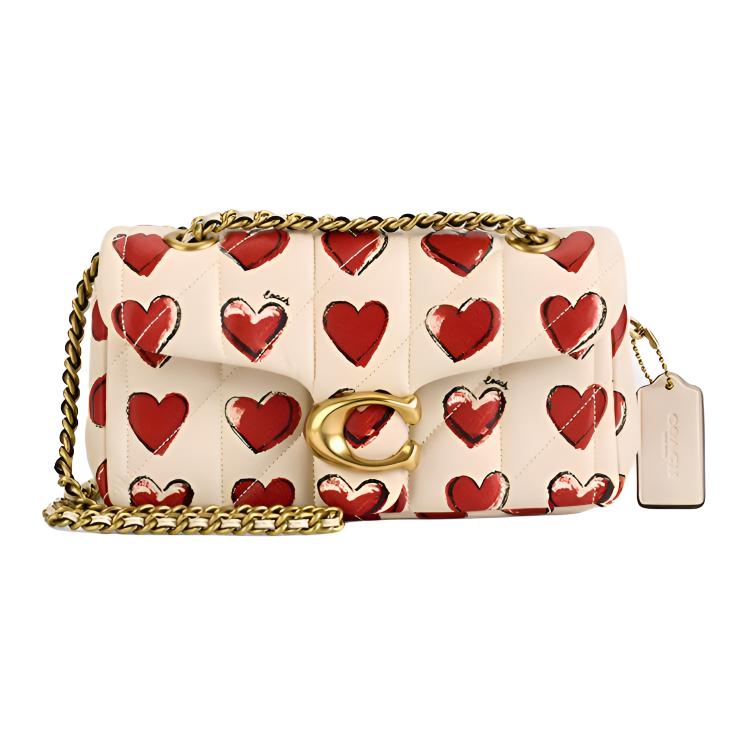Coach Tabby 20 Quilted Heart Print Chain Shoulder Bag Women Shoulder Bag Chalk-White Red CBR76-B4CAH Basic Set (Bag+Dust Bag)
Coach Tabby 20 Quilted Heart Print Chain Shoulder Bag Women Shoulder Bag Chalk-White Red CBR76-B4CAH Basic Set (Bag+Dust Bag)