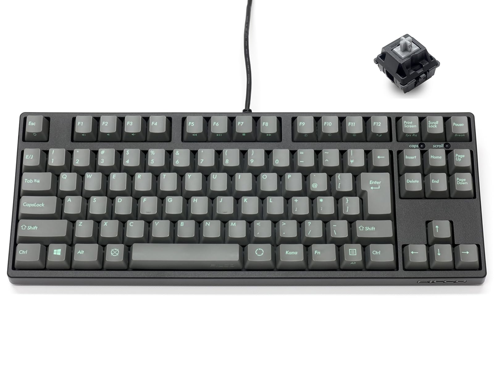 FILCO Majestouch SGK CHERRY MX Speed Silver Axis Tenkeyless Japanese Layout 91 Keys Equipped with PBT Molded Sky Gray Keycaps Supports Rollover
FILCO Majestouch SGK CHERRY MX Speed Silver Axis Tenkeyless Japanese Layout 91 Keys Equipped with PBT Molded Sky Gray Keycaps Supports Rollover