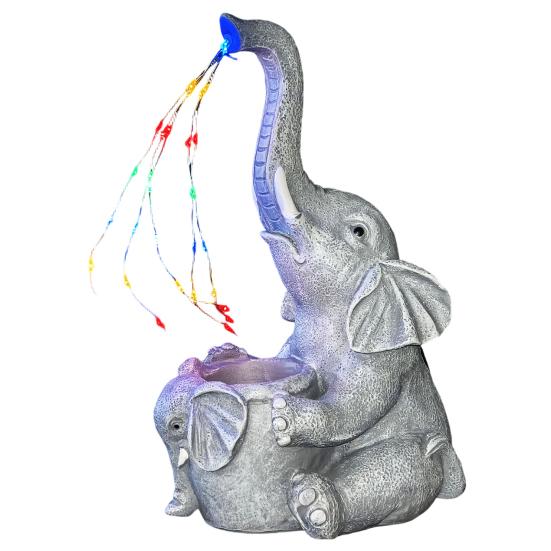Solar Elephant Garden Statue Cute Resin Elephant Watering Lamp Waterproof Outdoor Fairy Light for Yard Patio Lawn Decor Gift for Elephant Lovers D
Solar Elephant Garden Statue Cute Resin Elephant Watering Lamp Waterproof Outdoor Fairy Light for Yard Patio Lawn Decor Gift for Elephant Lovers D