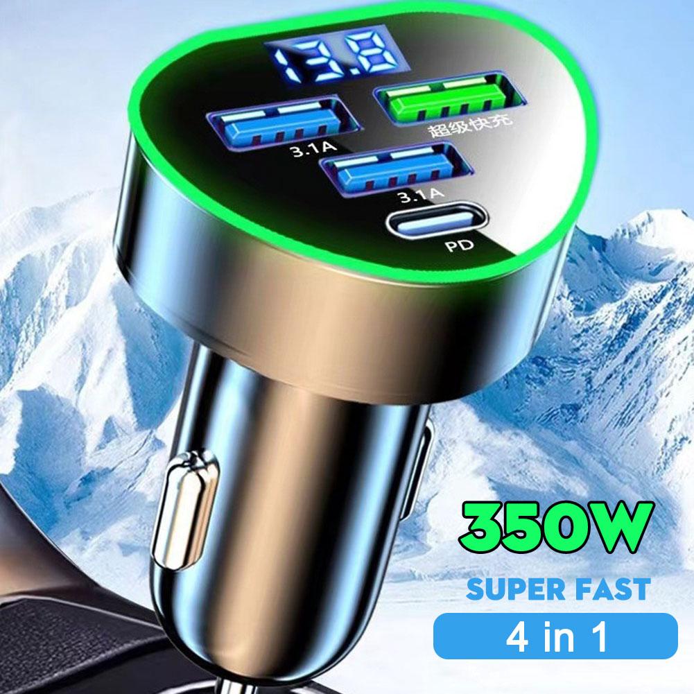 Heart-shaped Four-ports Car Charger Fast Charging Cigarette Conversion Charger Accessories Head Adapter Phone Lighter T2X0
Heart-shaped Four-ports Car Charger Fast Charging Cigarette Conversion Charger Accessories Head Adapter Phone Lighter T2X0