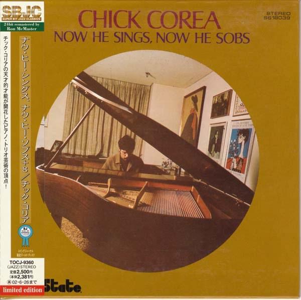 CD CHICK COREA - Now He Sings, Now He Sobs TOCJ9360 Solid State Rec 2001 Japan ObiJazz Used
CD CHICK COREA - Now He Sings, Now He Sobs TOCJ9360 Solid State Rec 2001 Japan ObiJazz Used