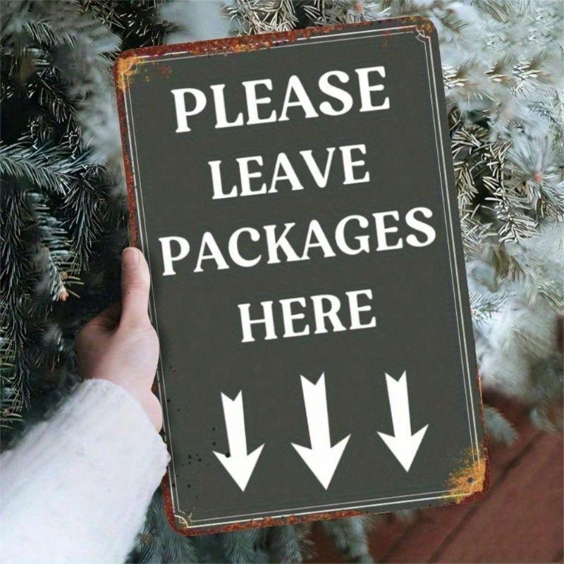 Metal Wall Art Sign, Please Leave Packages Here Arrow Decor for Home
Metal Wall Art Sign, Please Leave Packages Here Arrow Decor for Home