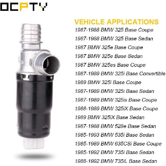 OCPTY Idle Air Control Valve 13411286065 0280140509 for 1987-1988 for BMW 325, 1987 for BMW 325e, 1987 for BMW 325es, 1987-1989 for BMW 325i,
OCPTY Idle Air Control Valve 13411286065 0280140509 for 1987-1988 for BMW 325, 1987 for BMW 325e, 1987 for BMW 325es, 1987-1989 for BMW 325i,