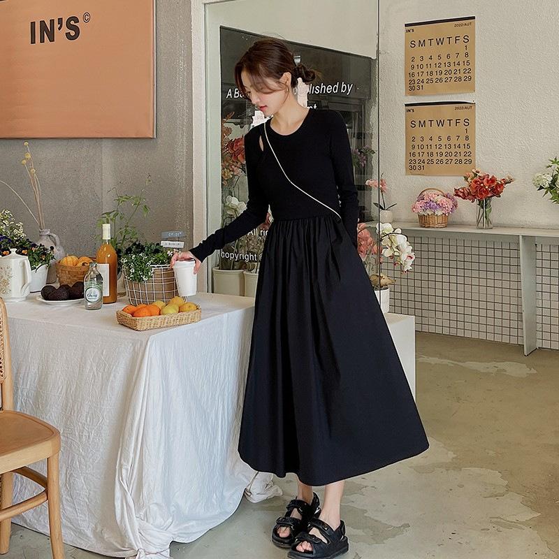 Black splicing dress women s autumn new French high waist and thin design sense hollow long sleeve a word skirt XL чорний
Black splicing dress women s autumn new French high waist and thin design sense hollow long sleeve a word skirt XL чорний