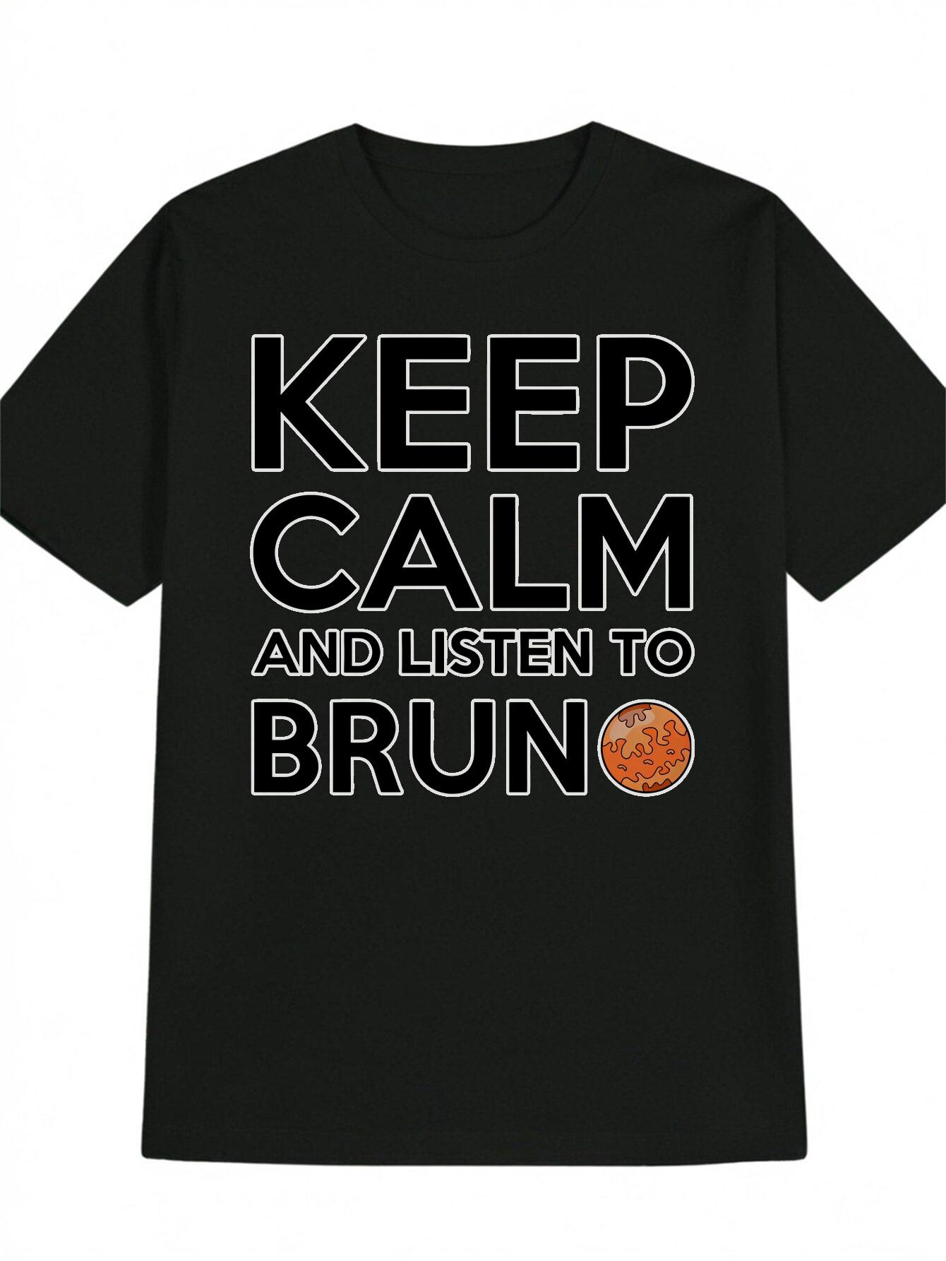 Casual Graphic T-shirt - Keep Calm and Listen to Bruno Print with Orange Basketball Design XXXL
Casual Graphic T-shirt - Keep Calm and Listen to Bruno Print with Orange Basketball Design XXXL