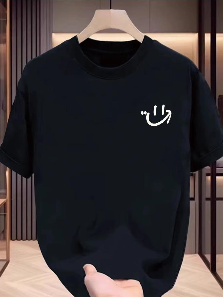 Men s Summer Pure Cotton Casual Loose Fashion Simple Smiling Face Pattern Printed Comfortable Round Neck Short Sleeved T-shirt S разноцветный
Men s Summer Pure Cotton Casual Loose Fashion Simple Smiling Face Pattern Printed Comfortable Round Neck Short Sleeved T-shirt S разноцветный