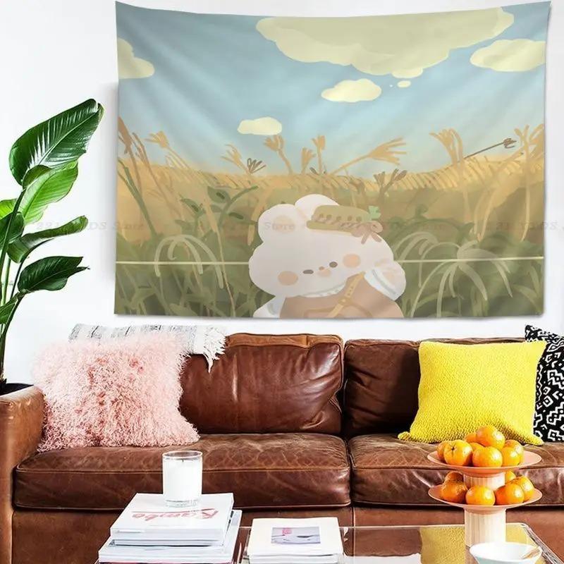 Гобелен для гостиной в офисе с изображением милого маленького кролика из мультфильма «Аниме» Гобелен для украшения стен дома 100x75cm
Гобелен для гостиной в офисе с изображением милого маленького кролика из мультфильма «Аниме» Гобелен для украшения стен дома 100x75cm