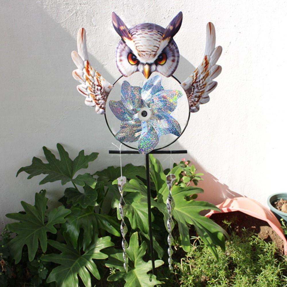 1 Set Metal Art Owl Bird-repelling Windmill Handmade Iron Rotating Wind Chime Ourtyard 1 Set
1 Set Metal Art Owl Bird-repelling Windmill Handmade Iron Rotating Wind Chime Ourtyard 1 Set