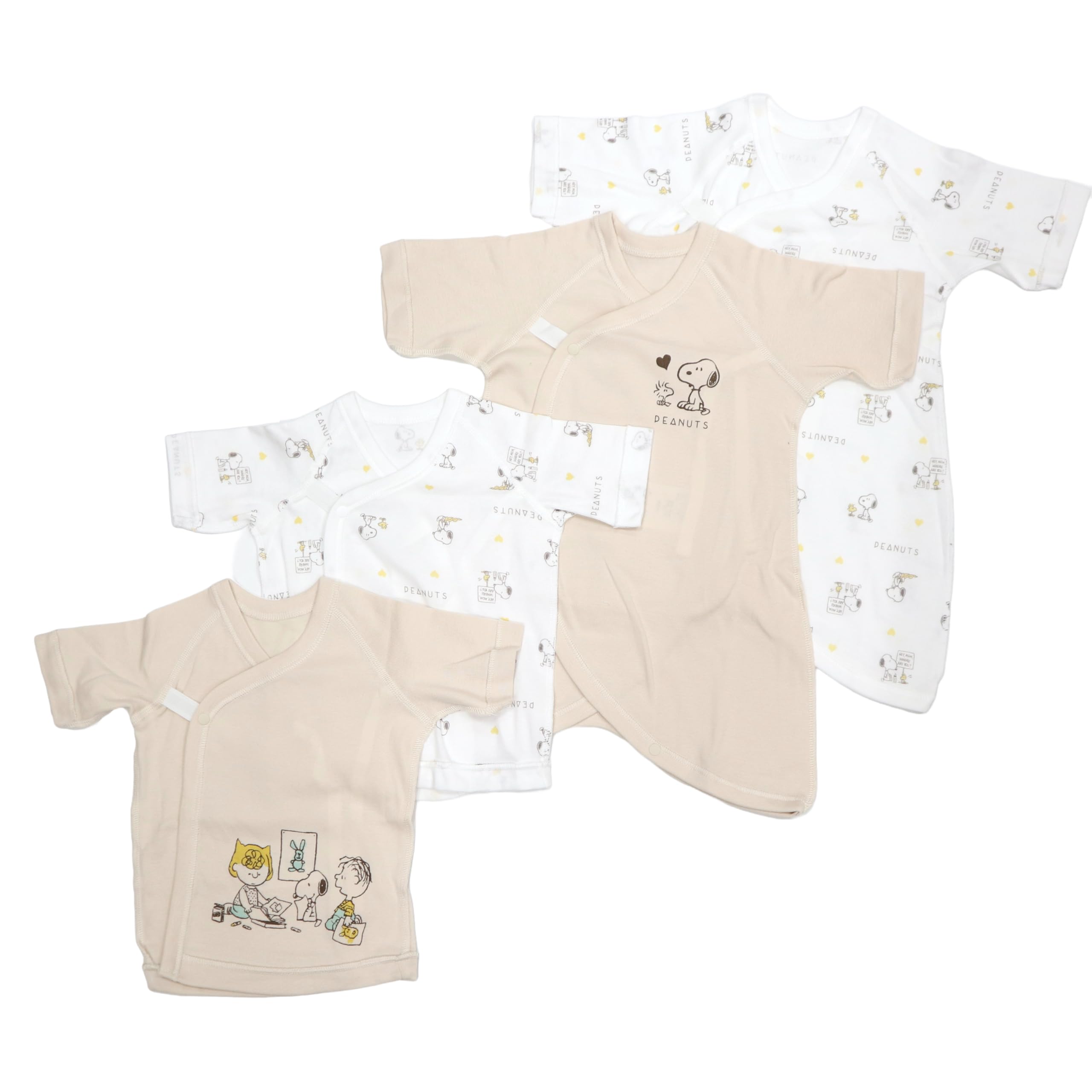 Takihyo NATURAL Snoopy Newborn Combination Short Underwear, 4-Piece Set, Undershirts, Undershirts, Off-White
Takihyo NATURAL Snoopy Newborn Combination Short Underwear, 4-Piece Set, Undershirts, Undershirts, Off-White