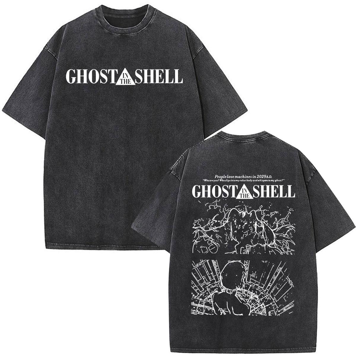 Anime Ghost in The Shell Motoko Kusanagi T Shirts Mens Women Clothing Fashion Vintage Washed Short Sleeve Tshirts Streetwear S
Anime Ghost in The Shell Motoko Kusanagi T Shirts Mens Women Clothing Fashion Vintage Washed Short Sleeve Tshirts Streetwear S