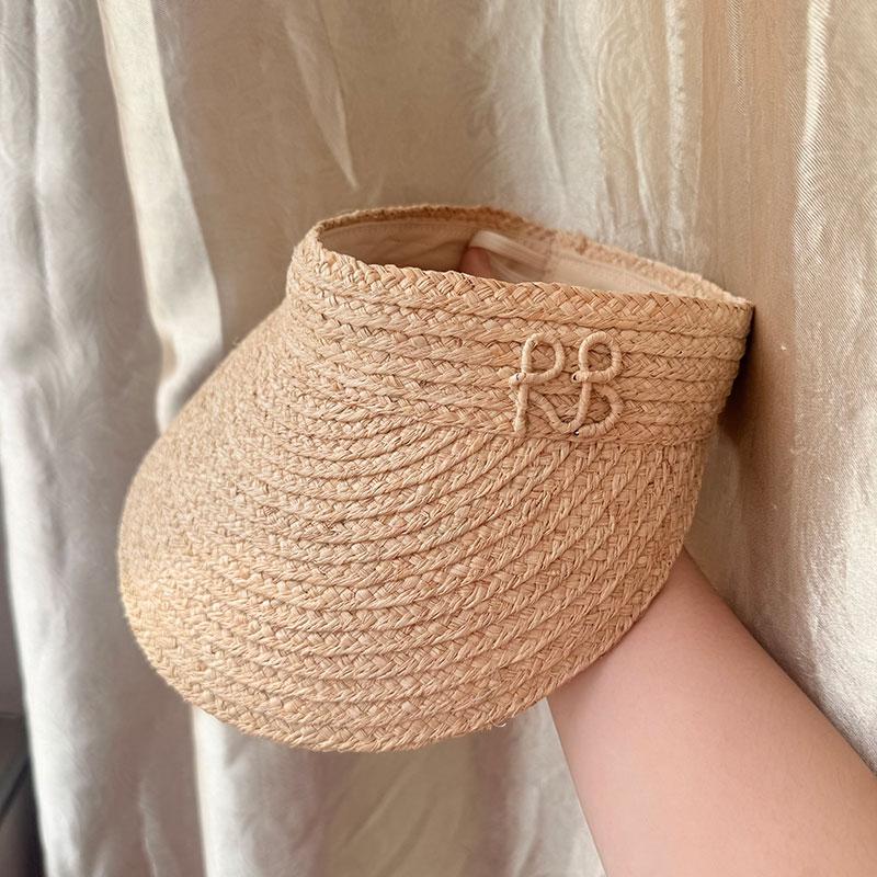 New Summer Raffia Straw Empty Top Sun Visor Hat Foldable Letter RB Hat Adjustable Sports Tennis Golf Headband Casual Beach Hat 54-60cm
New Summer Raffia Straw Empty Top Sun Visor Hat Foldable Letter RB Hat Adjustable Sports Tennis Golf Headband Casual Beach Hat 54-60cm