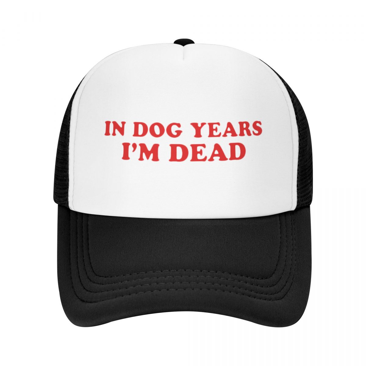Бейсбольная кепка унисекс для женщин на заказ In Dog Years I m Dead, дышащая шляпа дальнобойщика, спортивная
Бейсбольная кепка унисекс для женщин на заказ In Dog Years I m Dead, дышащая шляпа дальнобойщика, спортивная