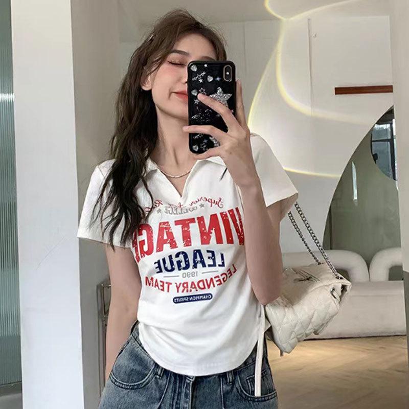 2025 Women s Slim Fit Polo Shirt: Summer V-neck, Shoulder-Framing Short Sleeves, Waist-Cinching Design. 2XL (Recommended 60-65 kg)
2025 Women s Slim Fit Polo Shirt: Summer V-neck, Shoulder-Framing Short Sleeves, Waist-Cinching Design. 2XL (Recommended 60-65 kg)