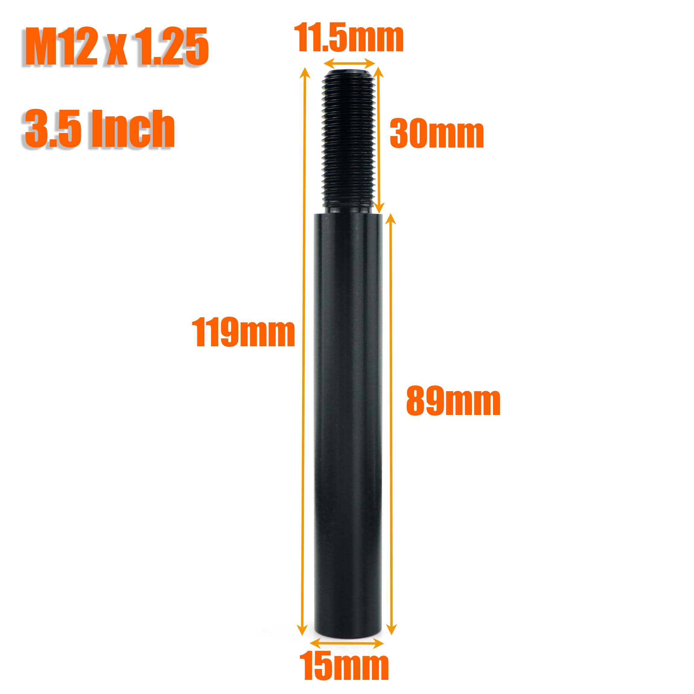 M10X1.5 M10X1.25 M12X1.25 Car Gear Shift Knob Extender Extension Lever 2 3 3.5 4 Black Universal
M10X1.5 M10X1.25 M12X1.25 Car Gear Shift Knob Extender Extension Lever 2 3 3.5 4 Black Universal