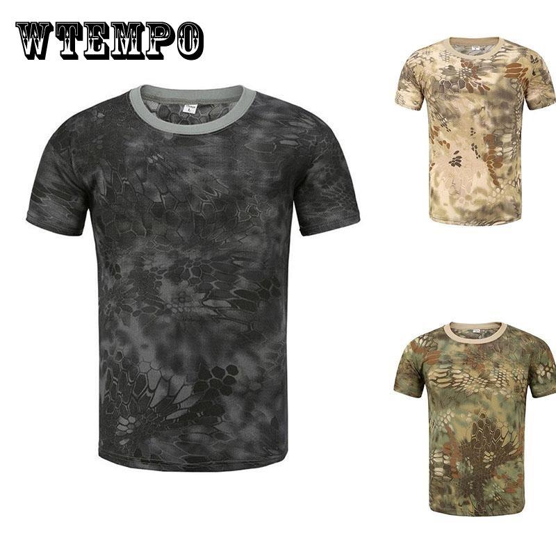 Camouflage Shirt Snakeskin Print T-shirt Summer Army Off Road Clothing Outdoor Sports Tees Half Sleeve Casual Pullover
Camouflage Shirt Snakeskin Print T-shirt Summer Army Off Road Clothing Outdoor Sports Tees Half Sleeve Casual Pullover