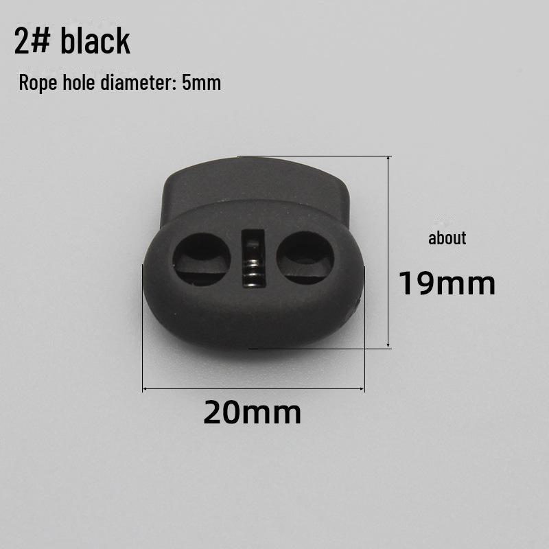 Детская эластичная пряжка-свиной нос с двумя отверстиями для курток, обуви и шапок 2# чёрный
Детская эластичная пряжка-свиной нос с двумя отверстиями для курток, обуви и шапок 2# чёрный