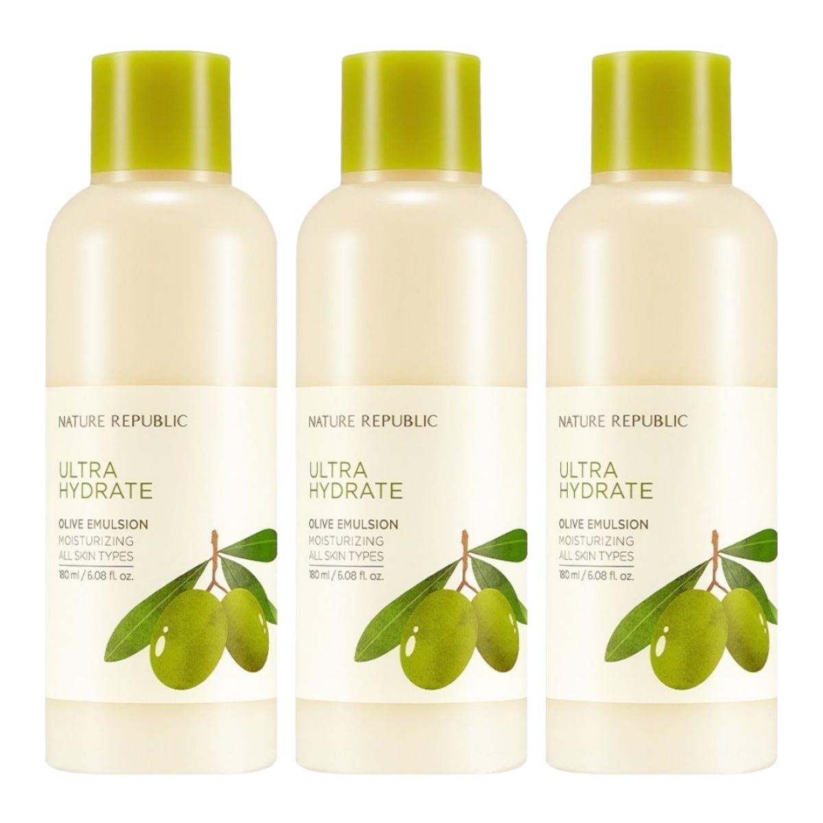 Nature Republic Real Nature Olive Toner Deep Hydrating & Nourishing 180ml x 3
Nature Republic Real Nature Olive Toner Deep Hydrating & Nourishing 180ml x 3